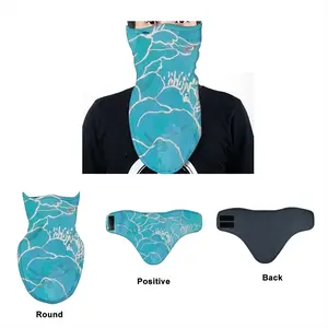 Turquoise Peony Ski Mask