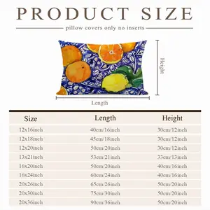 Oranges Polyester Pillow (Rectangle, Multi-Size)