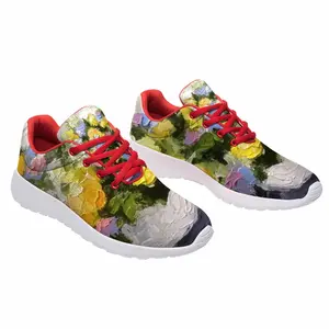 Men Yellow And Blue Flowers New London Shoes