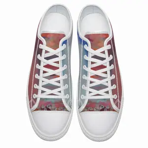 Men Red Skies Retro Canvas Shoes