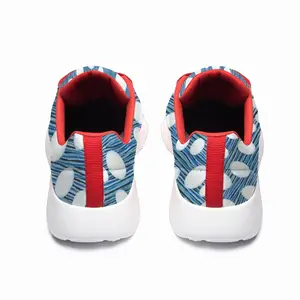 Men White On Blue New London Shoes