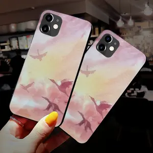 Cranes iPhone 12 Phone Case (Tempered Film)