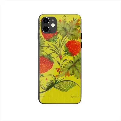 Raspberry iPhone 12 Phone Case (Tempered Film)