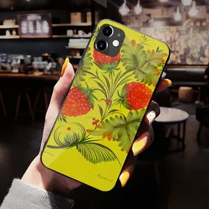 Raspberry iPhone 12 Phone Case (Tempered Film)