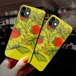 Raspberry iPhone 12 Phone Case (Tempered Film)