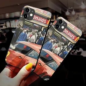 First Mcdonalds In Russia iPhone 12 Phone Case (Tempered Film)