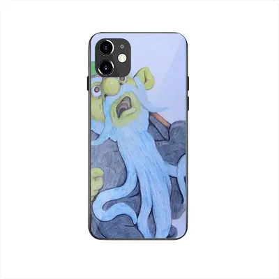 Baby Blue Beard Wizard iPhone 12 Phone Case (Tempered Film)