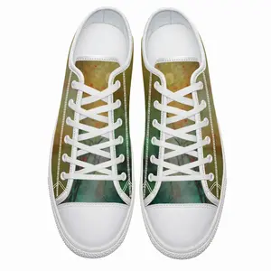 Men Waiting For Peace Retro Canvas Shoes