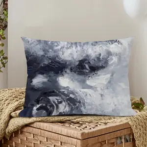 Charcoal Sky Polyester Pillow (Rectangle, Multi-Size)