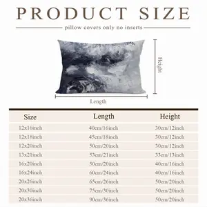 Charcoal Sky Polyester Pillow (Rectangle, Multi-Size)