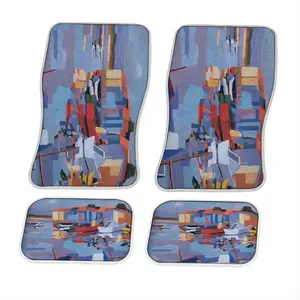 La Pointe Courte A Fishing Harbor In Southern France Car Foot Mats