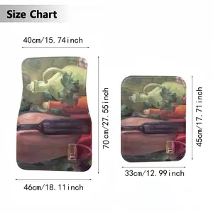 Still Life (Green And Red) Car Foot Mats