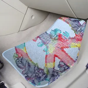 Peace Love Flower Memory Car Foot Mats