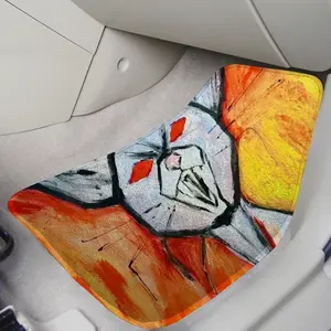 Super Angry Cat Car Foot Mats