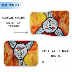 Super Angry Cat Car Foot Mats