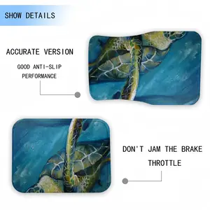 Caribbean Turtle 4 Car Foot Mats