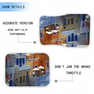 Santorini Houses In Oia Car Foot Mats