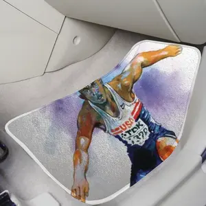 Leaping Over Boundaries Car Foot Mats