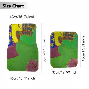 Green Woman Car Foot Mats