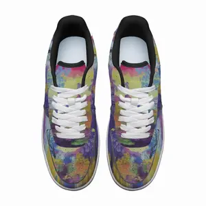 Men Blue And Violet Low Top Shoes