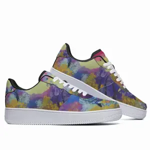 Men Blue And Violet Low Top Shoes