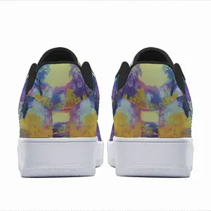 Men Blue And Violet Low Top Shoes