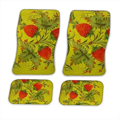 Raspberry Car Foot Mats