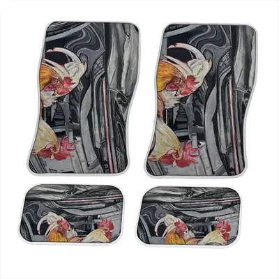 Roosters And Gt3 Car Foot Mats