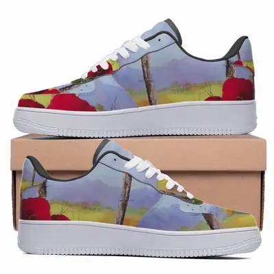 Men Fence Poppies Low Top Shoes