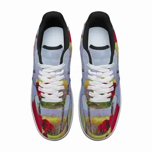 Men Fence Poppies Low Top Shoes