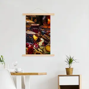 Still Life With Etrog And Lulav Hang Adornment Painting (Multi-Size)