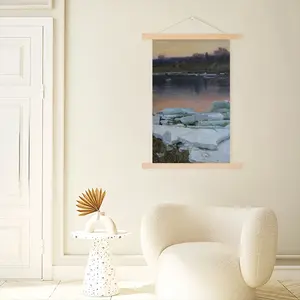 Ice Drift Twilight Hang Adornment Painting (Multi-Size)