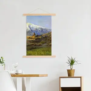 Mountain Ararat And Monastery Khor Virap Hang Adornment Painting (Multi-Size)