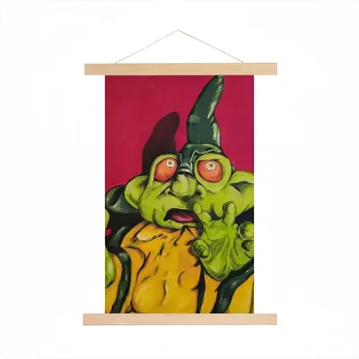 Green Alien Wizard Hang Adornment Painting (Multi-Size)