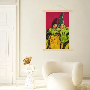 Green Alien Wizard Hang Adornment Painting (Multi-Size)