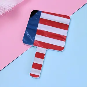 Pubic Flag United States Square Handle Mirror