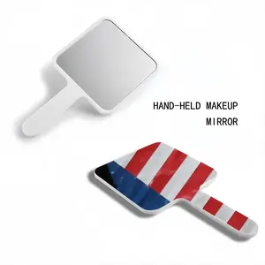 Pubic Flag United States Square Handle Mirror