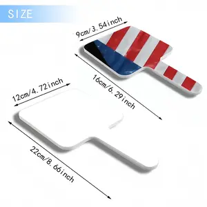 Pubic Flag United States Square Handle Mirror