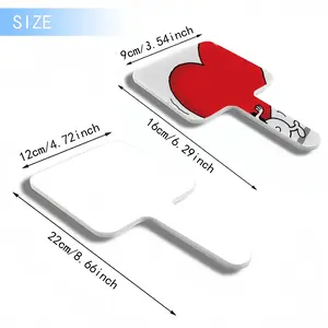 Love Is A Burden Square Handle Mirror