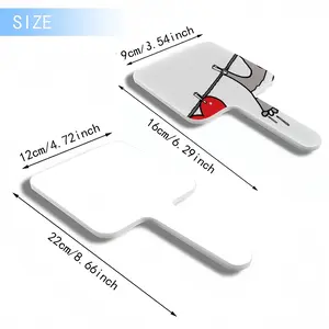 Drying Love Square Handle Mirror