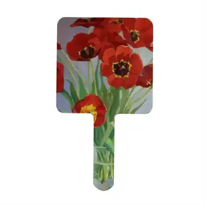 Tulips Square Handle Mirror