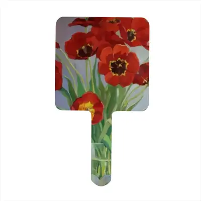 Tulips Square Handle Mirror