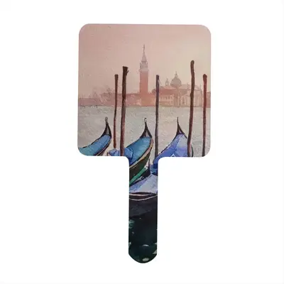 Venetian Gondolas Square Handle Mirror