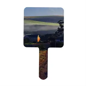 Australia Sunset Square Handle Mirror