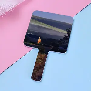 Australia Sunset Square Handle Mirror