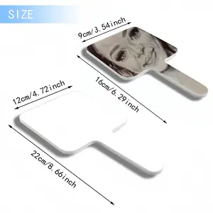 Rihanna Portrait Square Handle Mirror