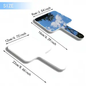 Holy Cloud Smokes Square Handle Mirror