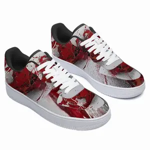 Men Basic Red Low Top Shoes