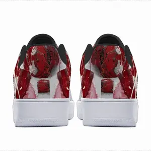 Men Basic Red Low Top Shoes