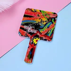 Animal Camp Square Handle Mirror